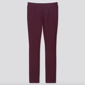 Uniqlo Heattech Ponte Leggings Pant Purple